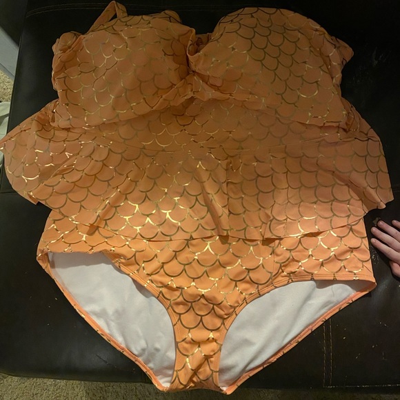 torrid Swim Torrid Coral Mermaid Bathing Suit Poshmark